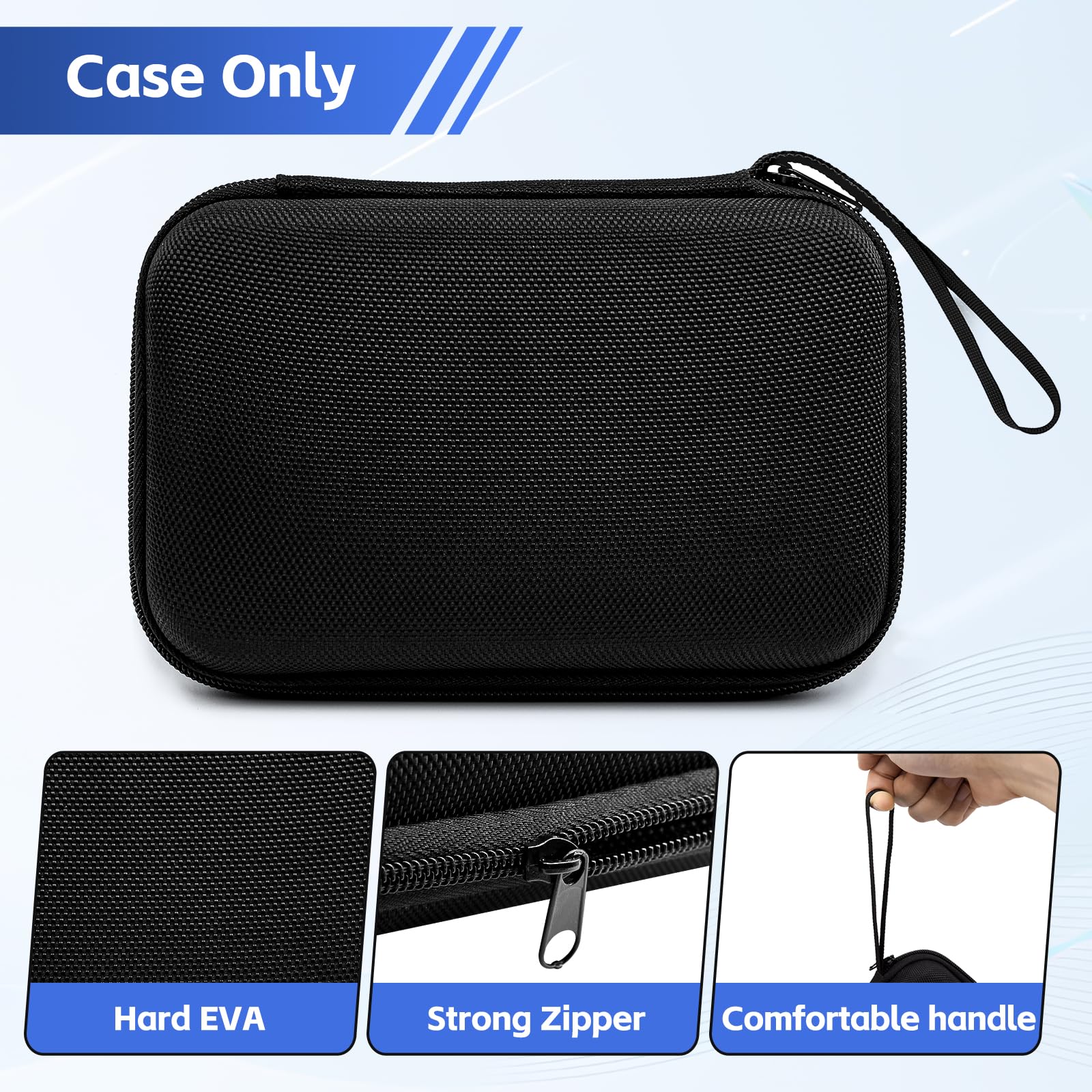 DPVPER GBA SP case with EVA shell and PLA interior for durable protection.
