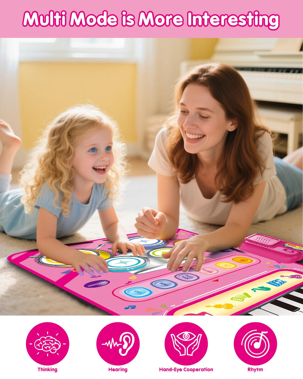 DQMOON skin-friendly, wipe-clean material keeps toddlers safe and easy to maintain