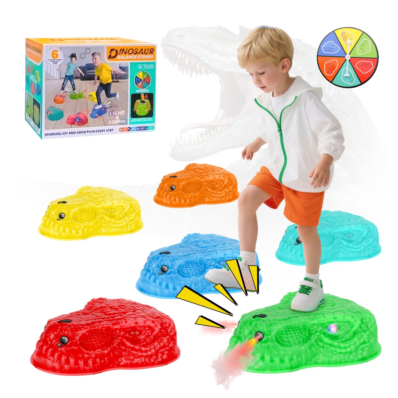 Dqoetort kids' stepping stones inspire imagination and cooperative play