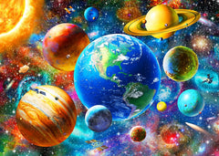 DQRRZ Solar System planets floor puzzle for kids 8-10 enhances spatial thinking.
