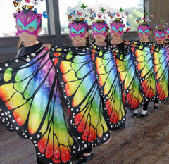 DQZ adjustable shoulder straps keep wings comfortable during dress-up.