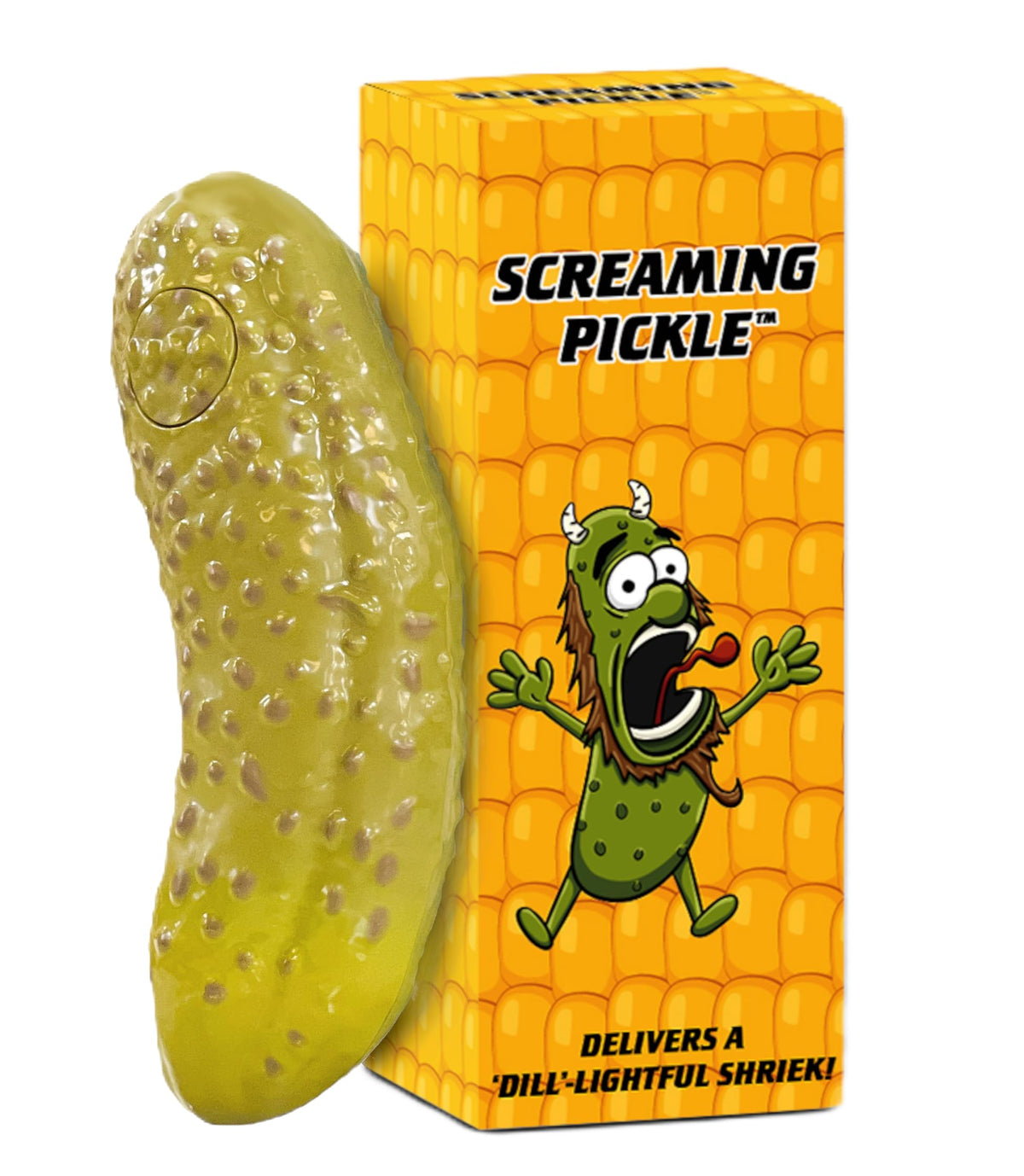 DR DINGUS Screaming Pickle toy serves as an instant icebreaker at gatherings.