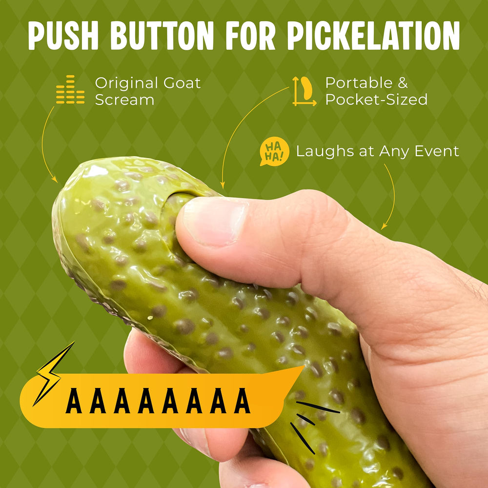 DR DINGUS Screaming Pickle squeezable toy for a funny gift idea.