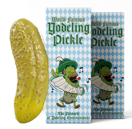 DR DINGUS Yodeling Pickle: two 5-inch pickles sing to spark instant laughter at parties.