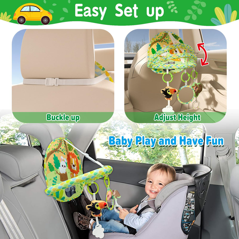 Dr.Rapeti double-sided arch on car seat toy for versatile play angles