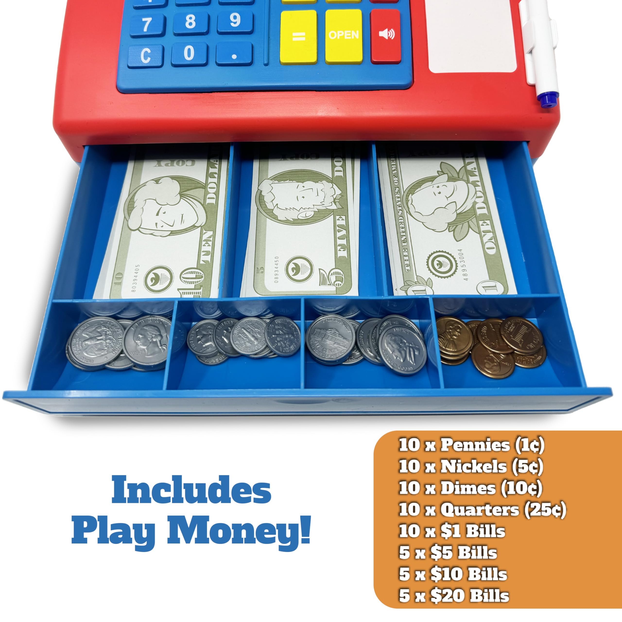 Dr. STEM Toys bank card for pretend checkout and role-playing.