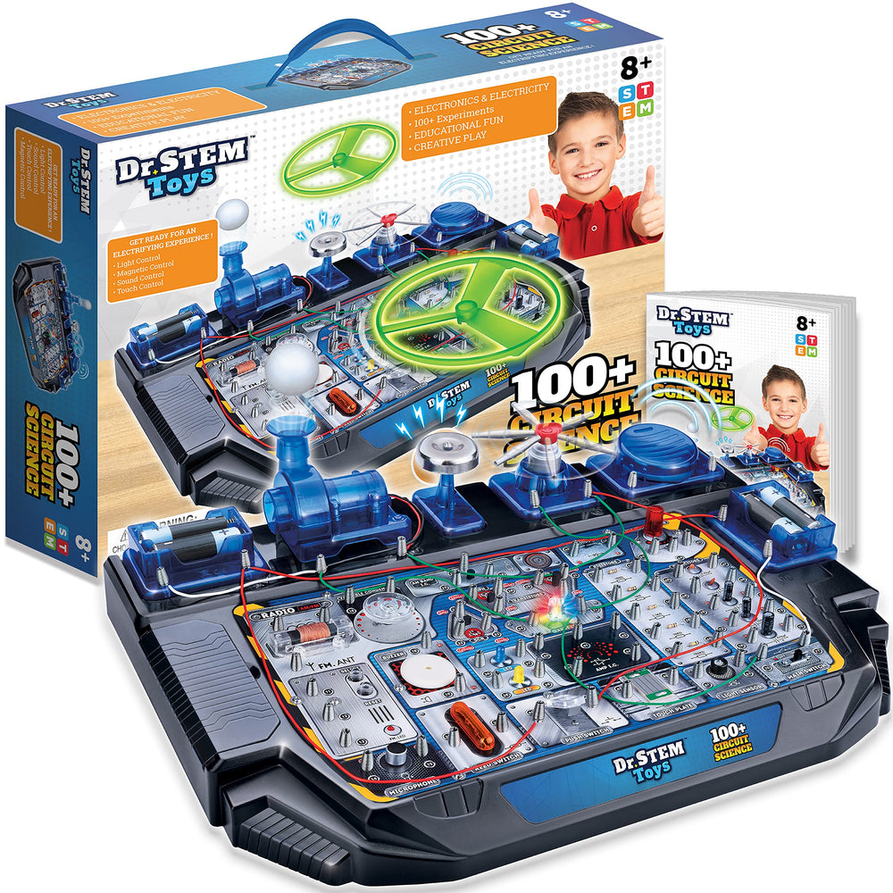 Dr. STEM Toys Circuit Science Kit overview showing engaging learning setup