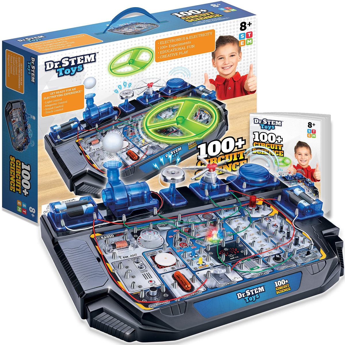 Dr. STEM Toys Circuit Science Kit overview showing engaging learning setup