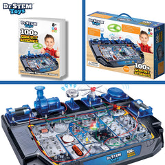 Dr. STEM Toys motorized action showcasing kinetic experiments with lights