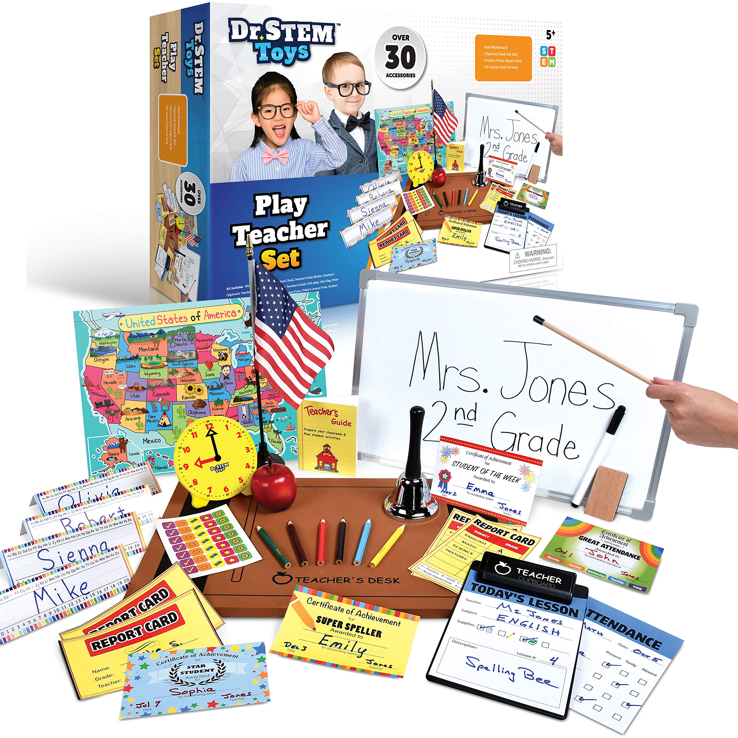 Dr. STEM Toys play-teacher-bell for classroom role-play and interactive learning