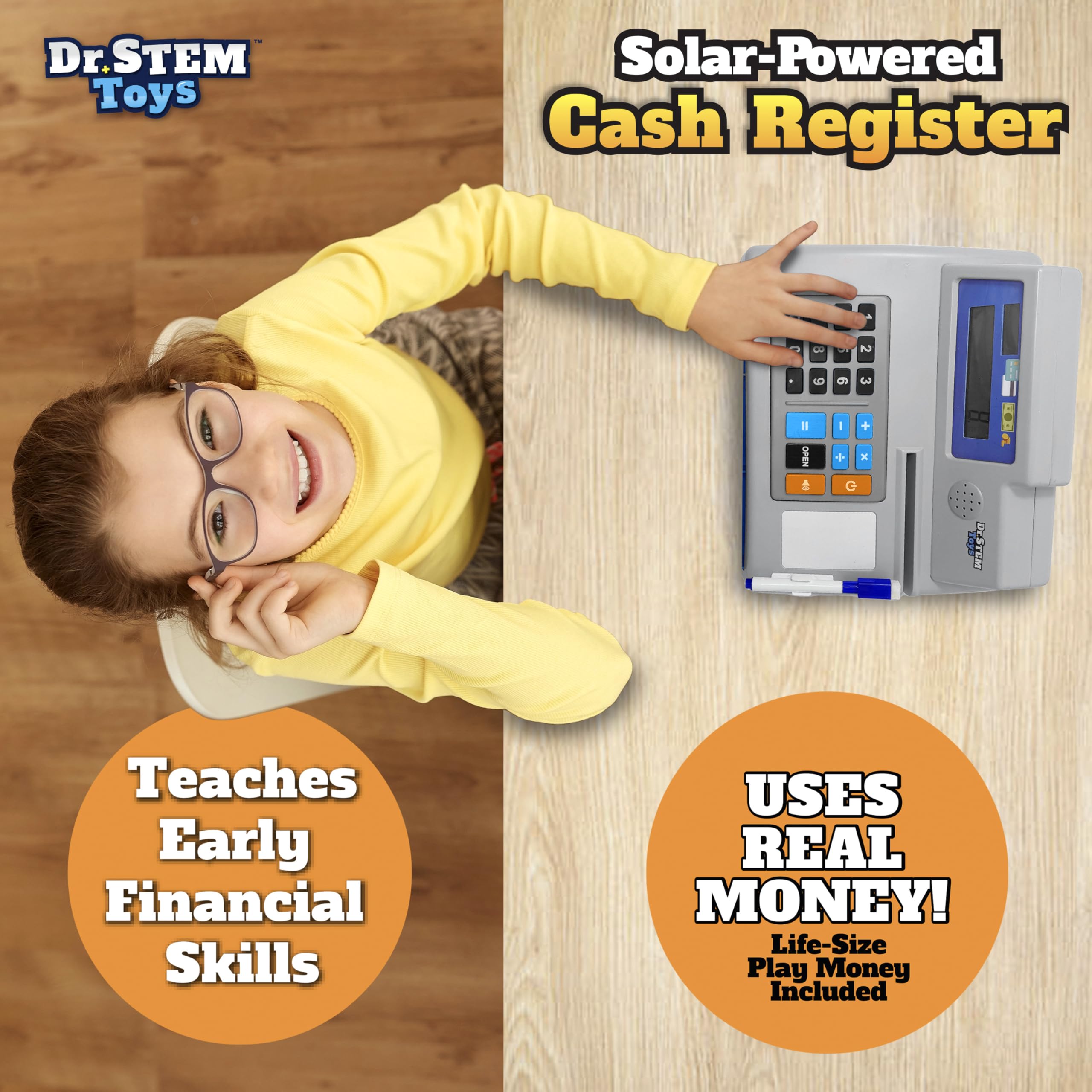 Dr. STEM Toys large buttons for tactile math learning