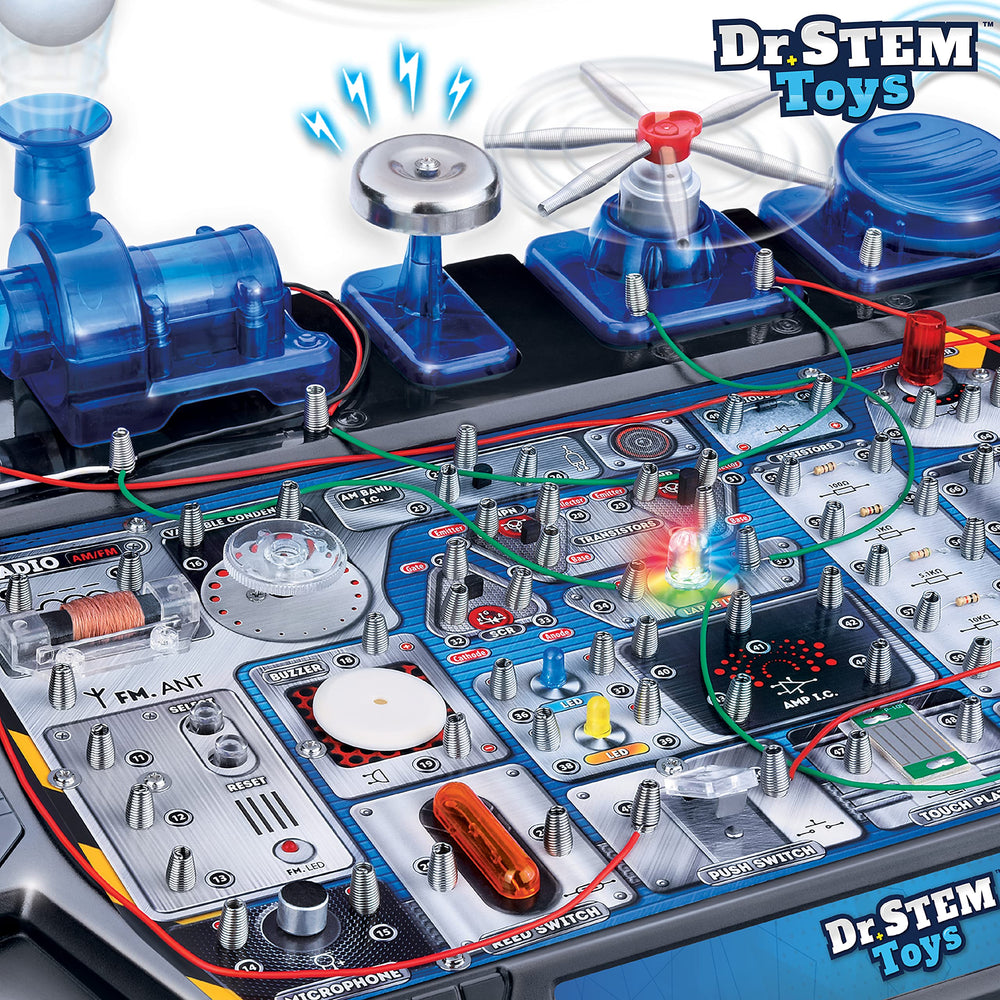 Dr. STEM Toys working radio demonstration of real-world electronics