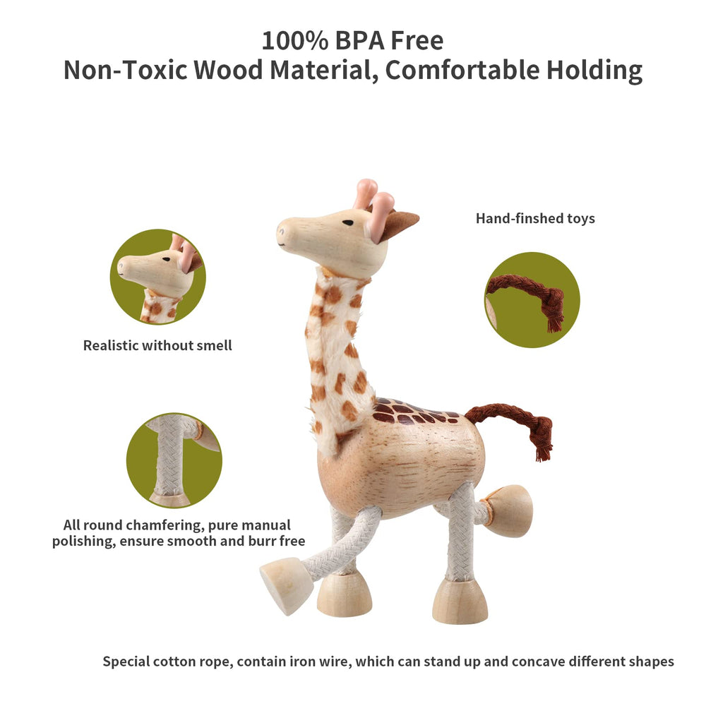 Drachompa bendable chimpanzee toy inspires cooperative play and dexterity