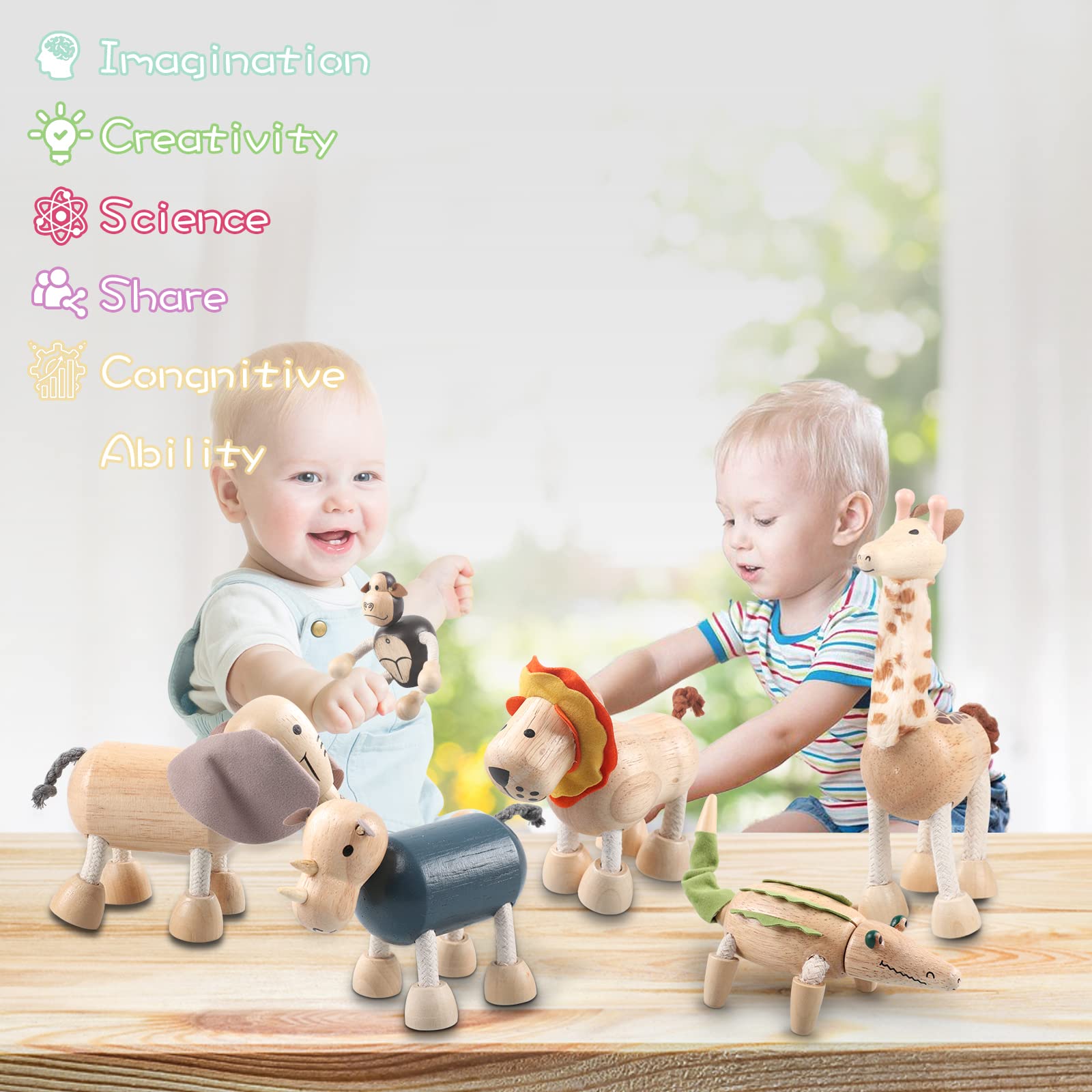 Drachompa bendable rhinoceros toy encourages storytelling and fine motor practice