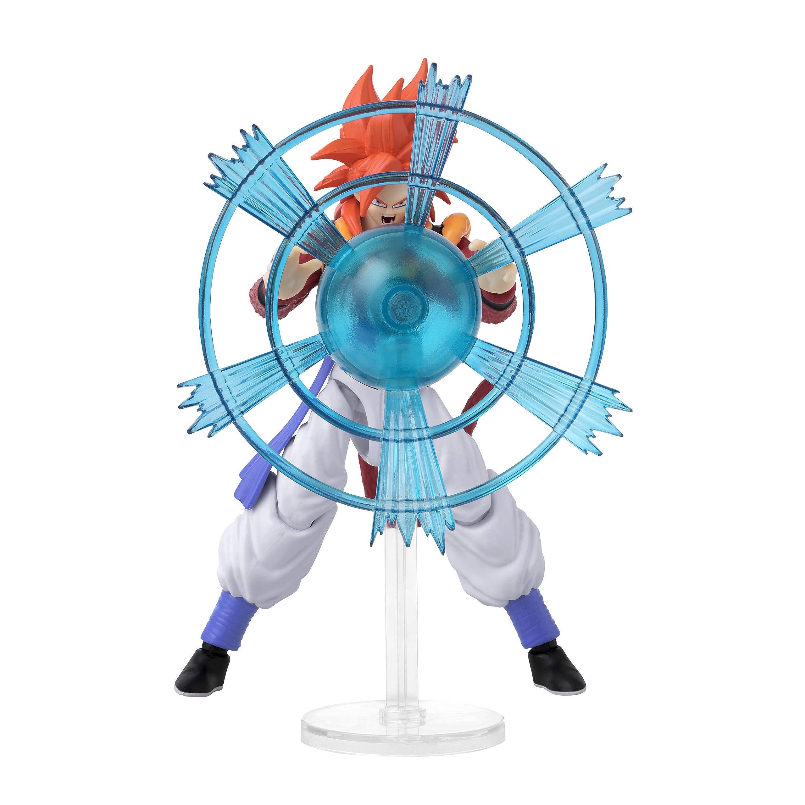 Dragon Ball Super Gogeta dynamic attack stance for action poses.