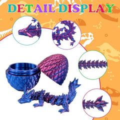 Detailed scale textures on each egg boost display appeal for collectors.