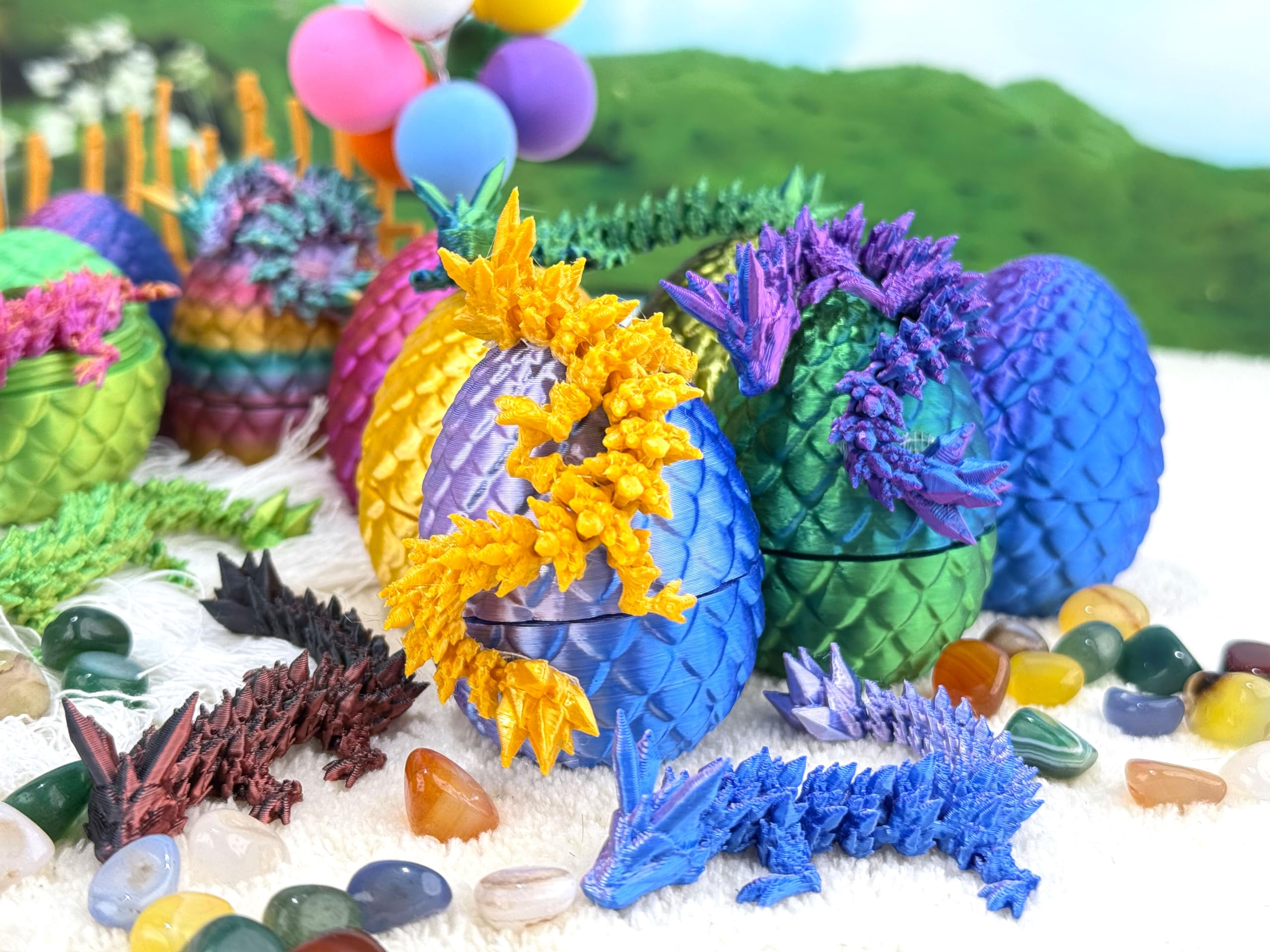 Dragon eggs tactile fidget – satisfying texture for sensory play and focus.