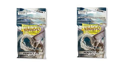 Dragon Shield inner sleeve clear packaging showing two packs for convenience