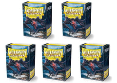 Dragon Shield matte black sleeves in gameplay reduce glare and ease handling.