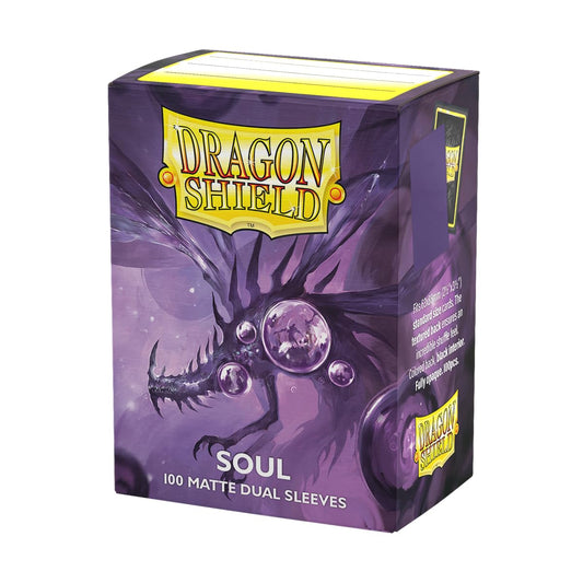 Dragon Shield Matte Dual Sleeves 100ct front view for durable card protection during games.
