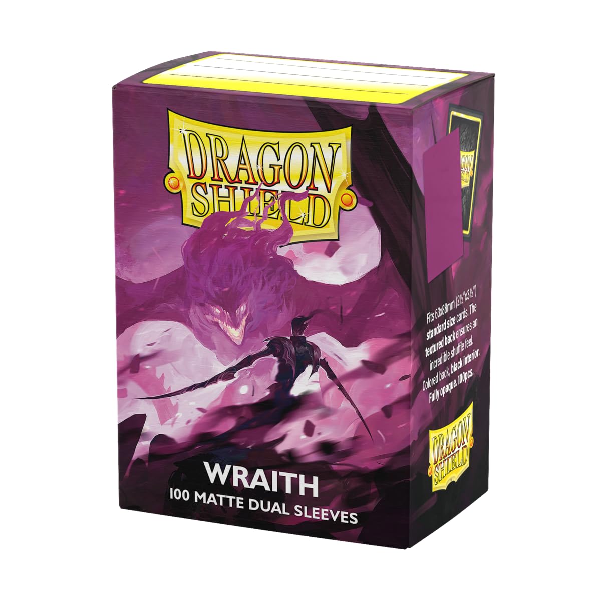 Dragon Shield Matte Dual Sleeves front view for durable protection and smooth handling.