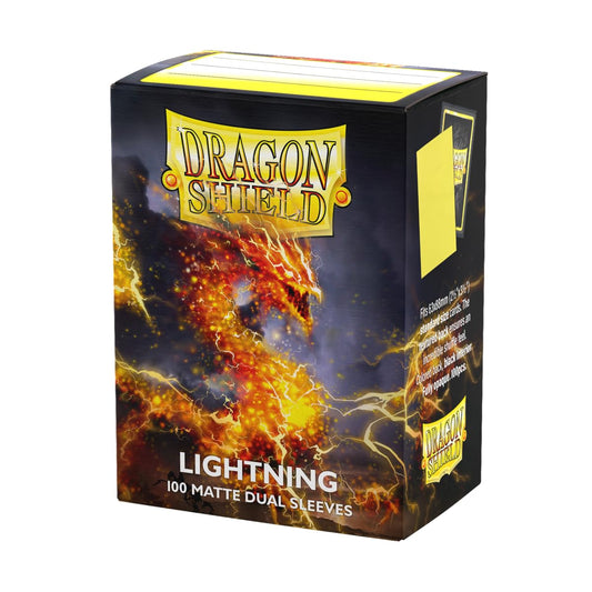 Dragon Shield Matte Dual Sleeves front view with clear fronts and protective matte back for protection.
