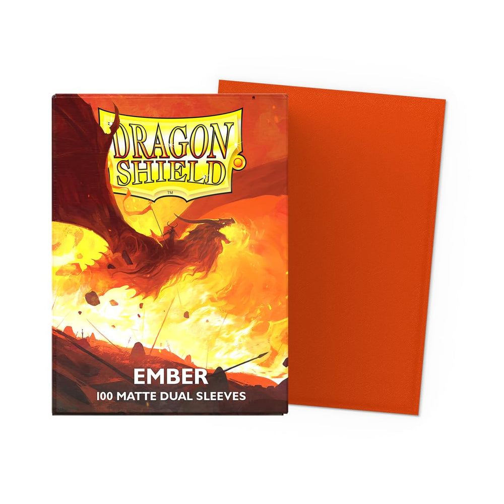 Dragon Shield Matte Dual Sleeves pack back shows opaque interior