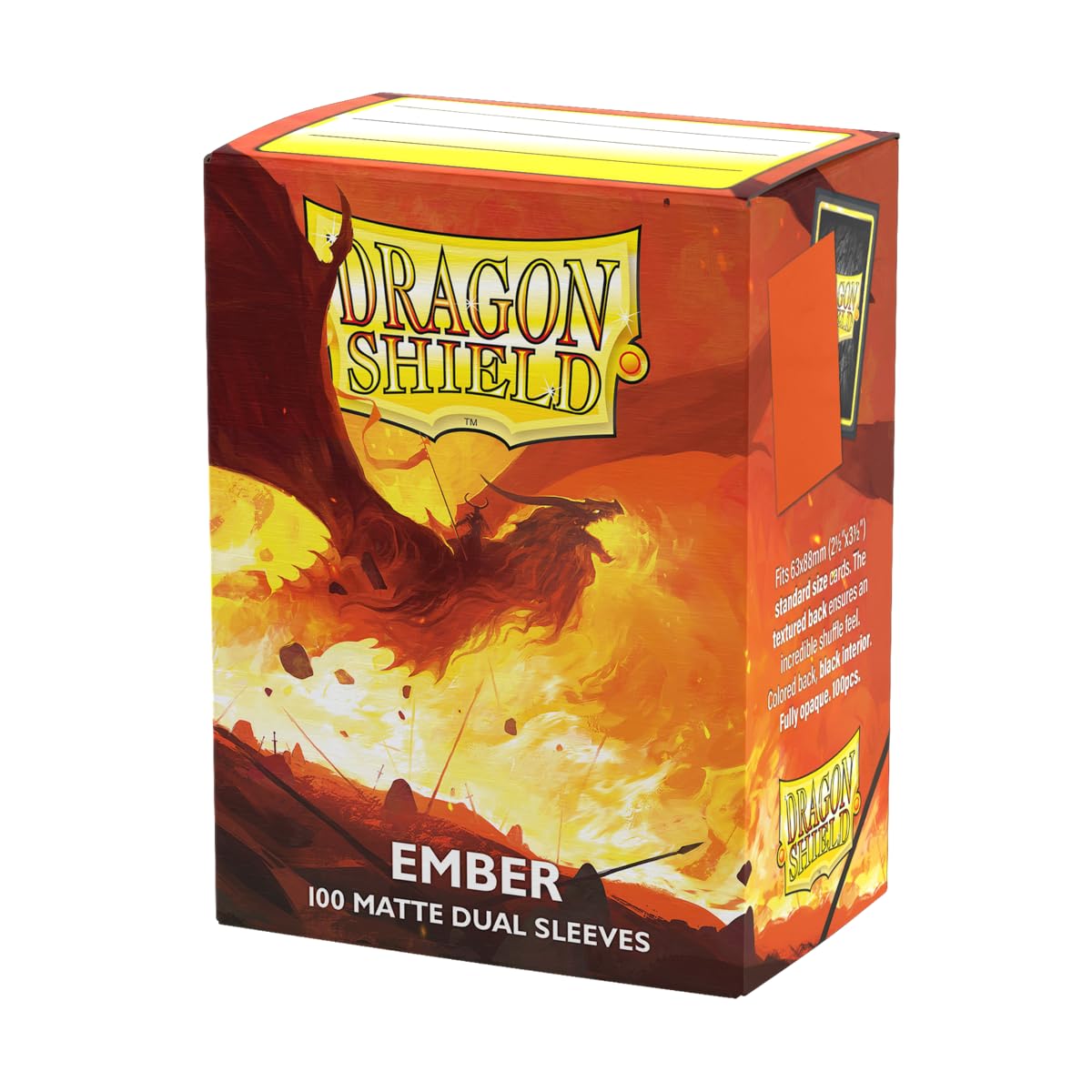 Dragon Shield Matte Dual Sleeves pack front view with full card protection