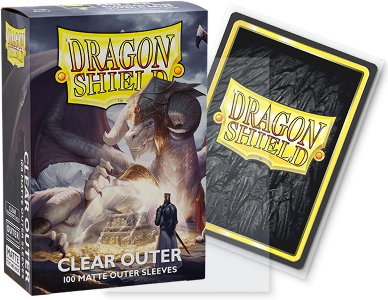 Dragon Shield Matte Sleeves texture close-up highlighting the matte finish for smooth handling