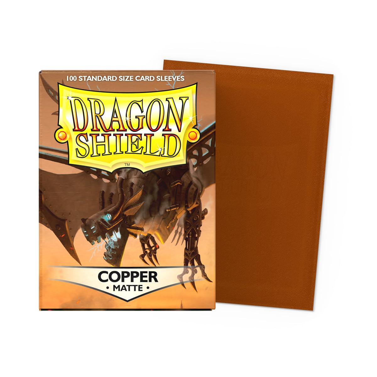 Dragon Shield Matte Sleeves close-up of textured matte surface for smooth shuffles.