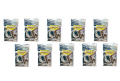 Dragon Shield Perfect Fit Clear Inner Sleeves close-up shows crystal-clear protection for cards.