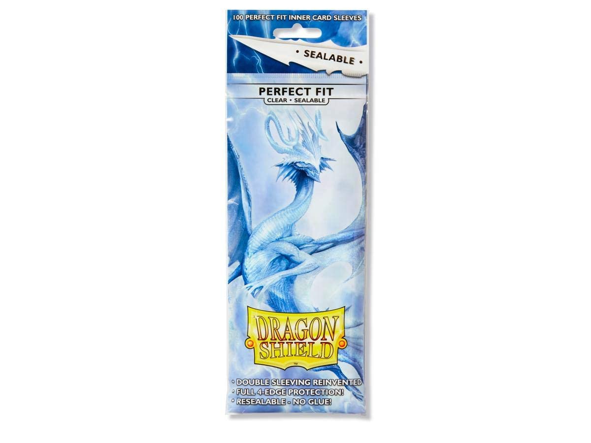 Dragon Shield sealable inner sleeve clear front-back view for quick card viewing.