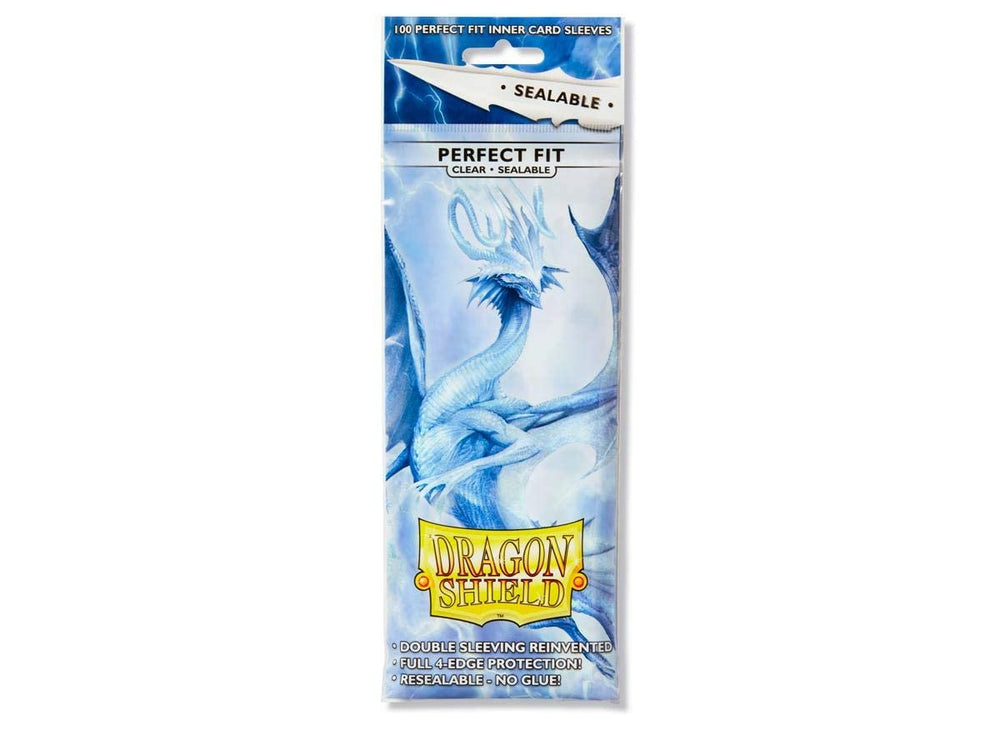 Dragon Shield sealable inner sleeve clear front-back view for quick card viewing.