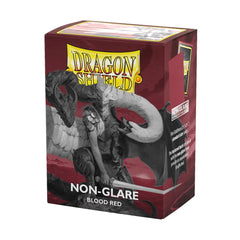 Dragon Shield Blood Red standard sleeves cover protects cards during transport and storage