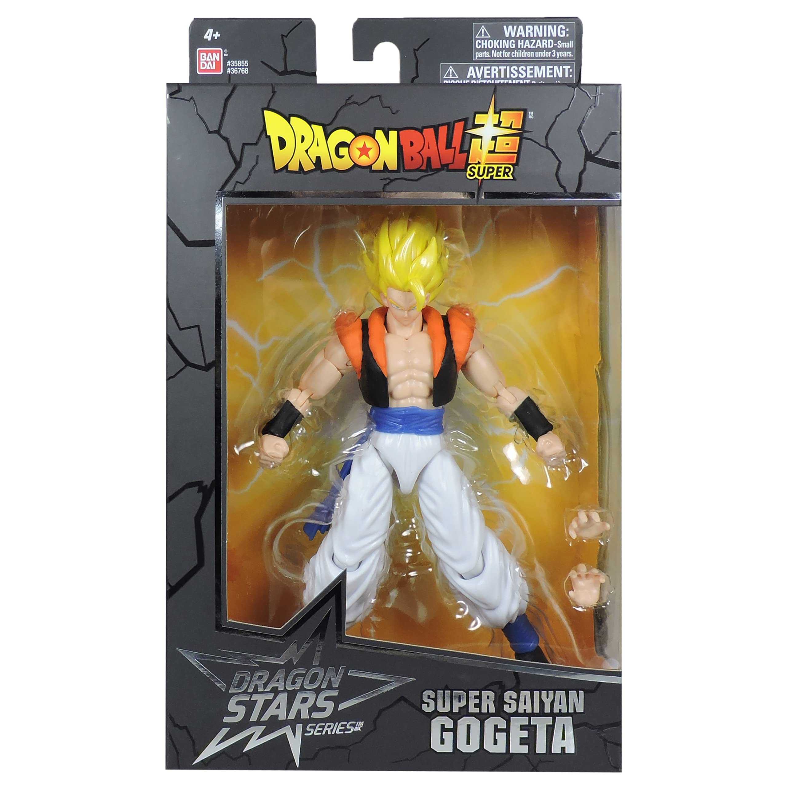 Dragon Stars Gogeta interchangeable hands and accessories enable versatile battle poses