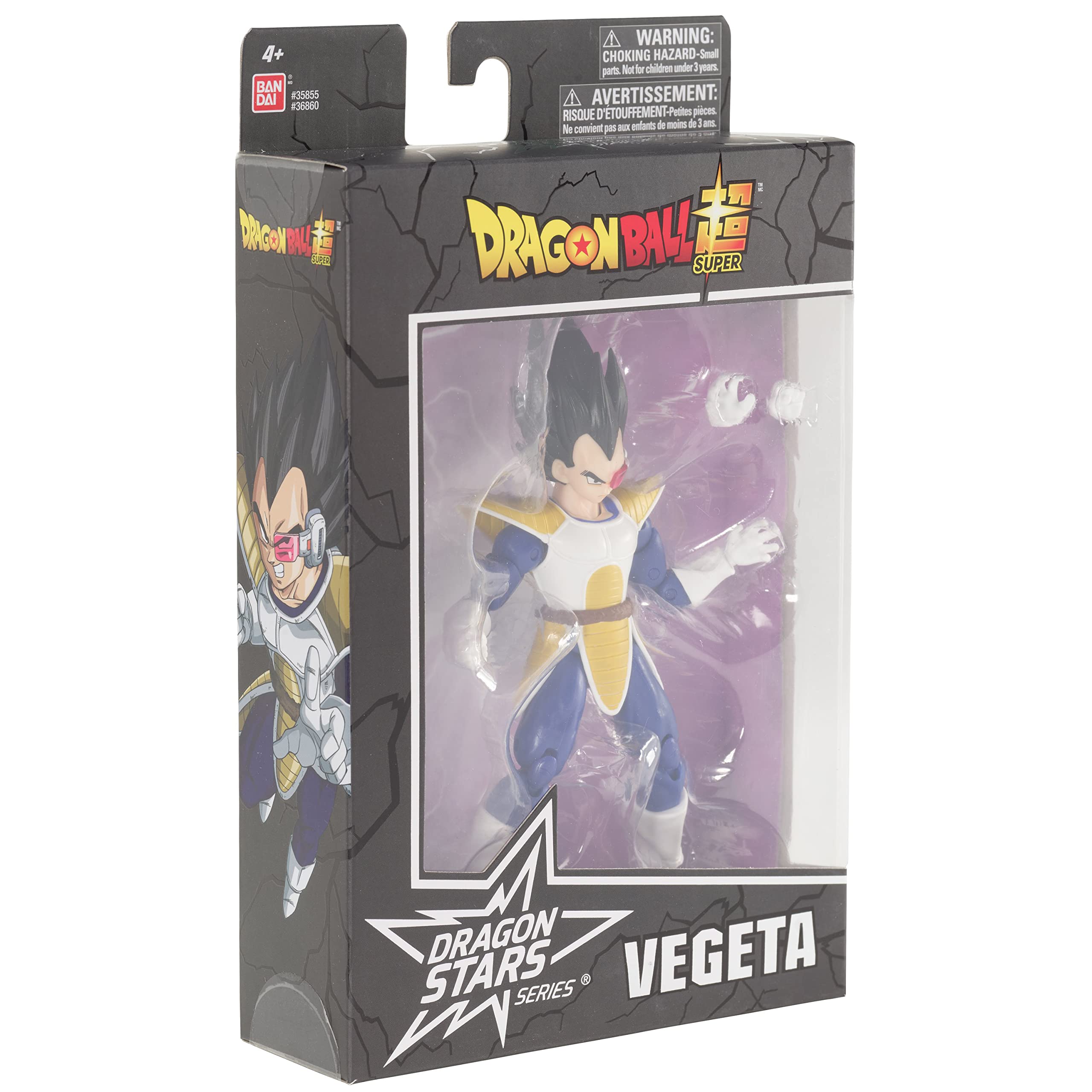 Poseable Vegeta figure supports dynamic Dragon Ball battles at home