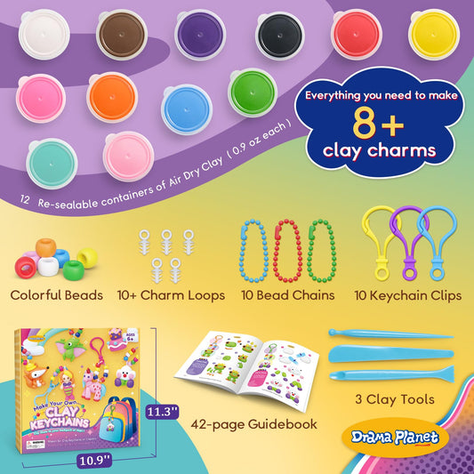 Drama Planet air-dry clay close-up showing soft, kid-friendly shaping.