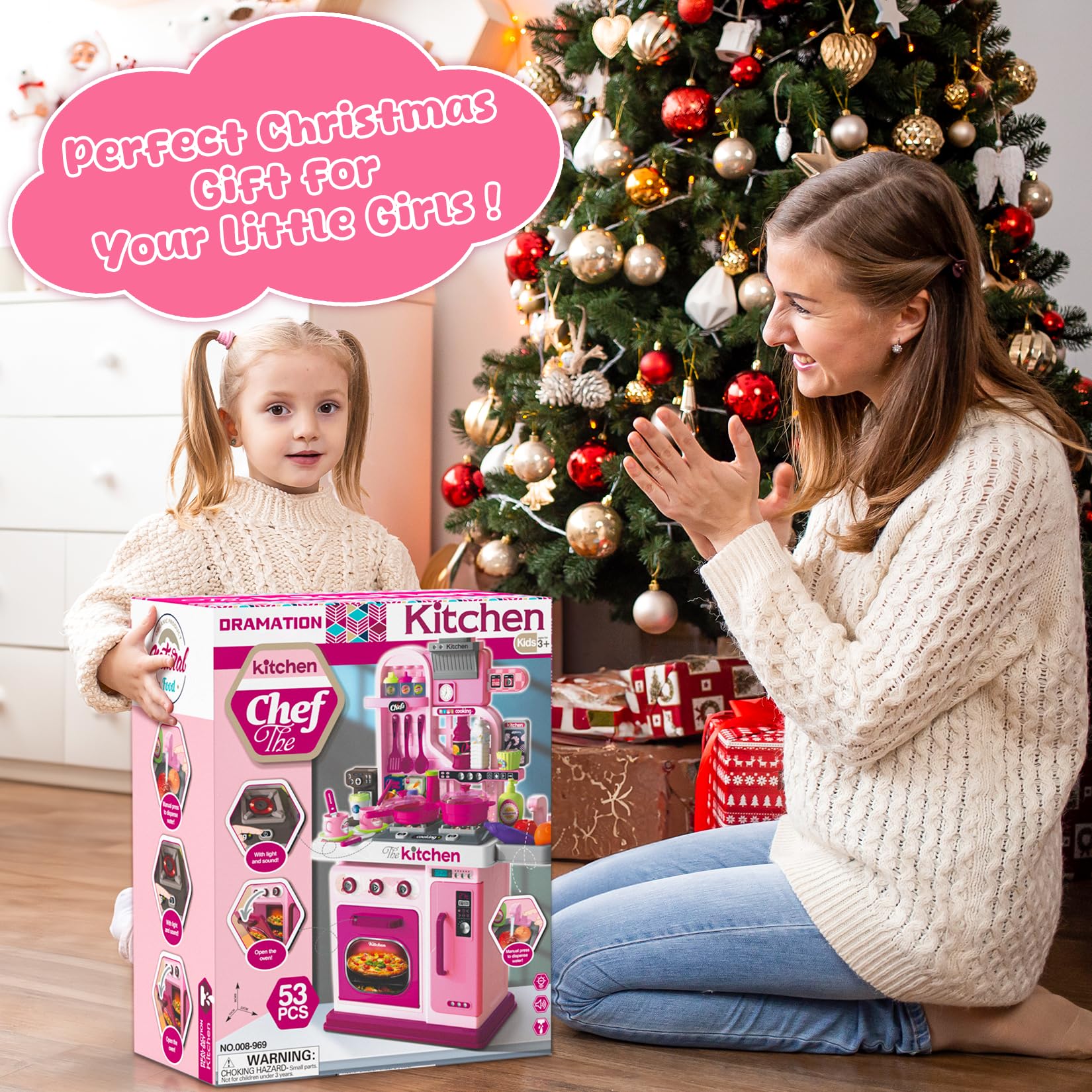 DRAMATION Kids Kitchen accessories set enhances imaginative play.