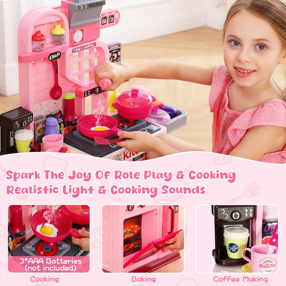DRAMATION Kids Kitchen oven knobs add realistic control during play.
