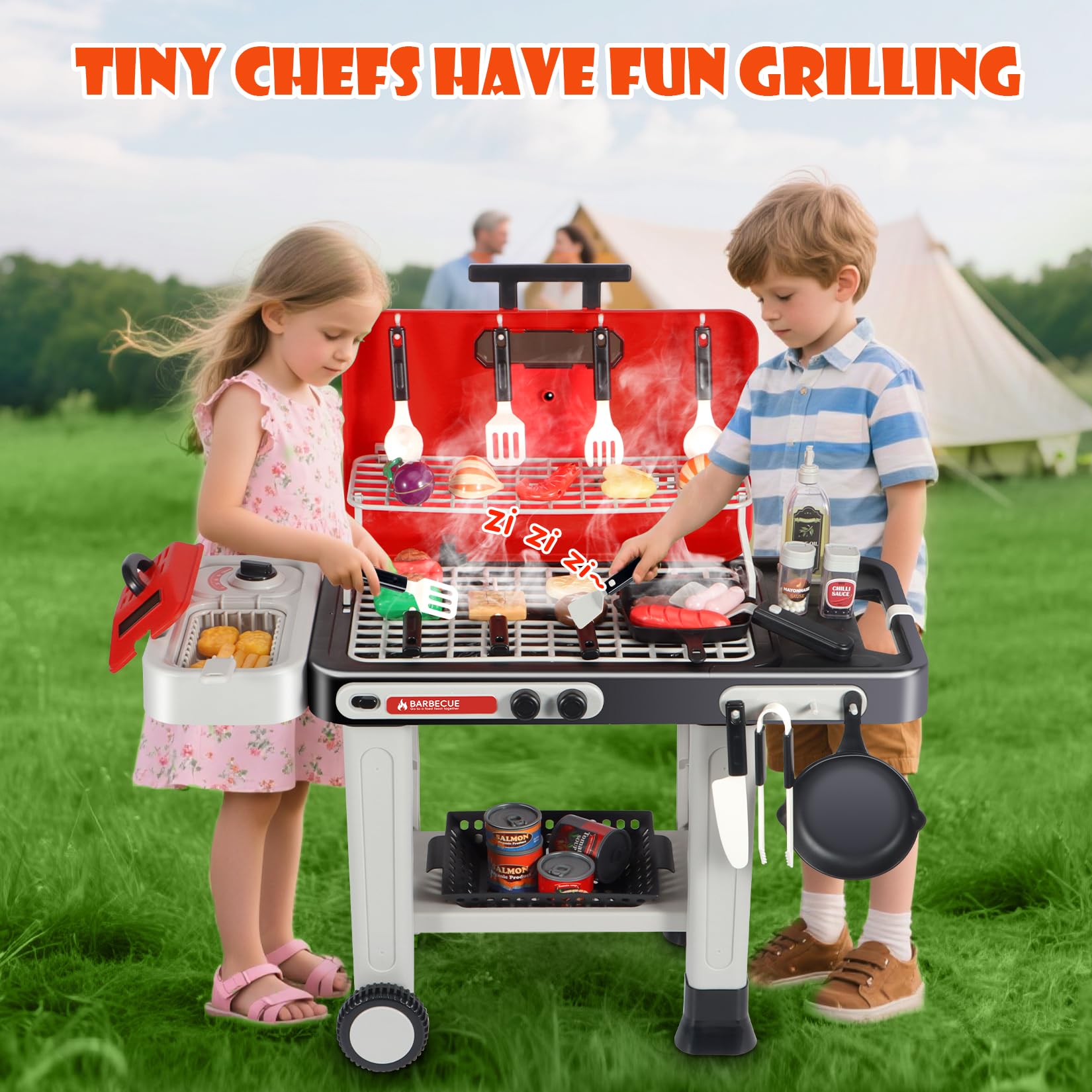 DRAMATION portable two-wheel cart for easy outdoor play