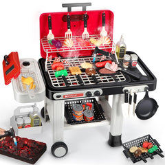 DRAMATION grill playset with smoke and lights for immersive pretend barbecue