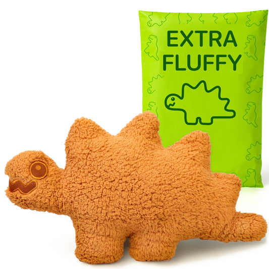 Drambeenie Stego Sammy nugget pillow front view shows plush cuddle texture