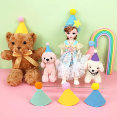 DRANSMIC purple hat on a rabbit creates charming photo prop moments