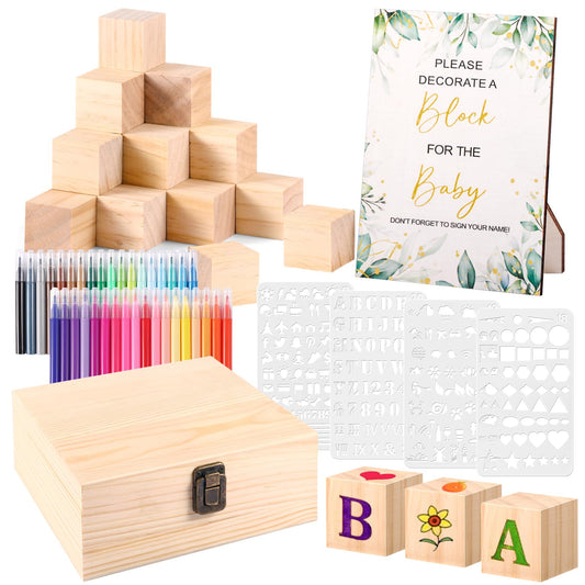 Draupnir 92-pcs baby shower games kit box ready for setup and storage.