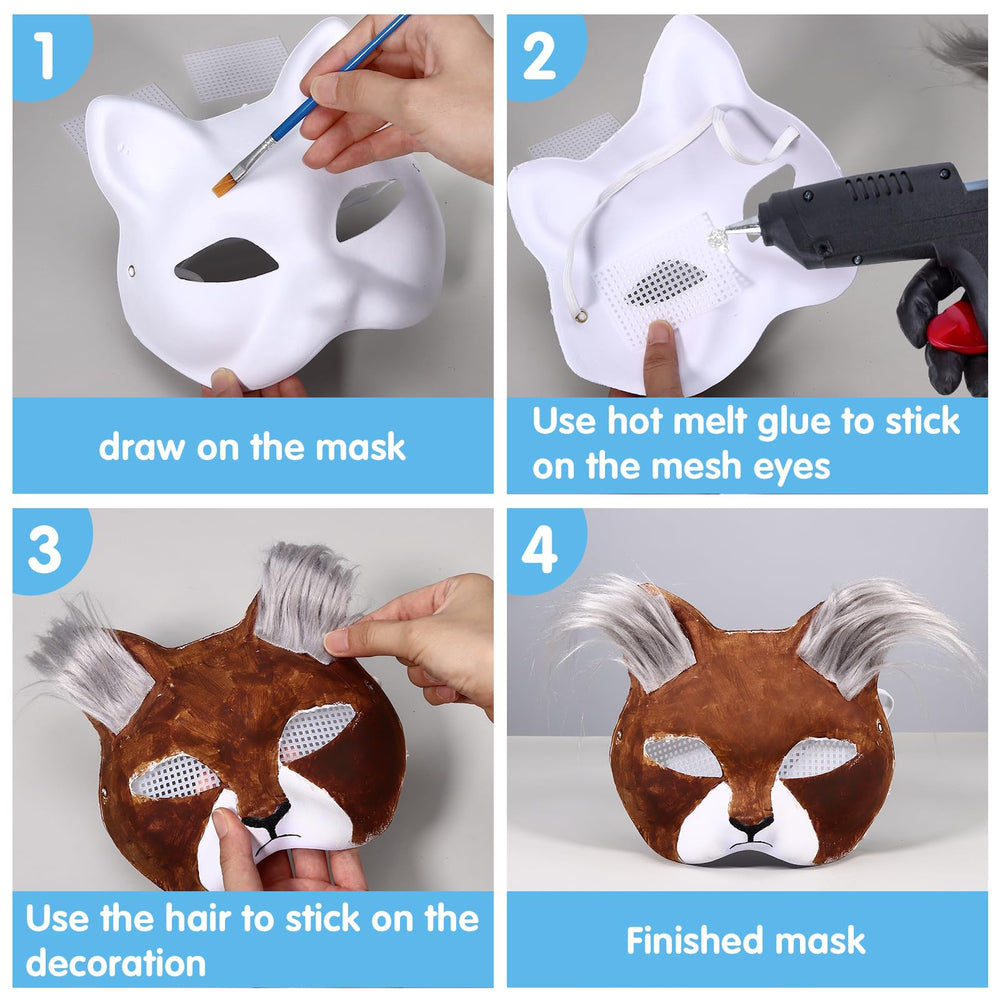 Draupnir Therian mask elastic band detail ensures secure fit for adults and kids.