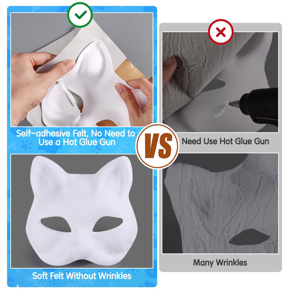 Draupnir Therian cat mask kit includes elastic band for secure wear.