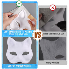 Draupnir Therian cat mask kit includes elastic band for secure wear.