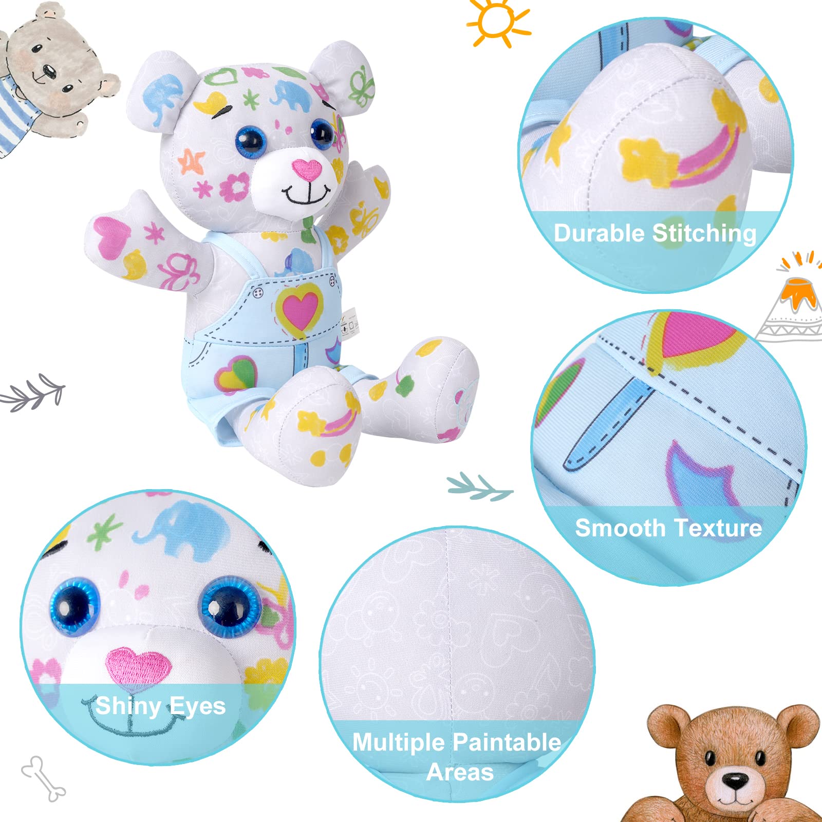 DRAWMYTOY coloring plush during a kid-friendly creativity session