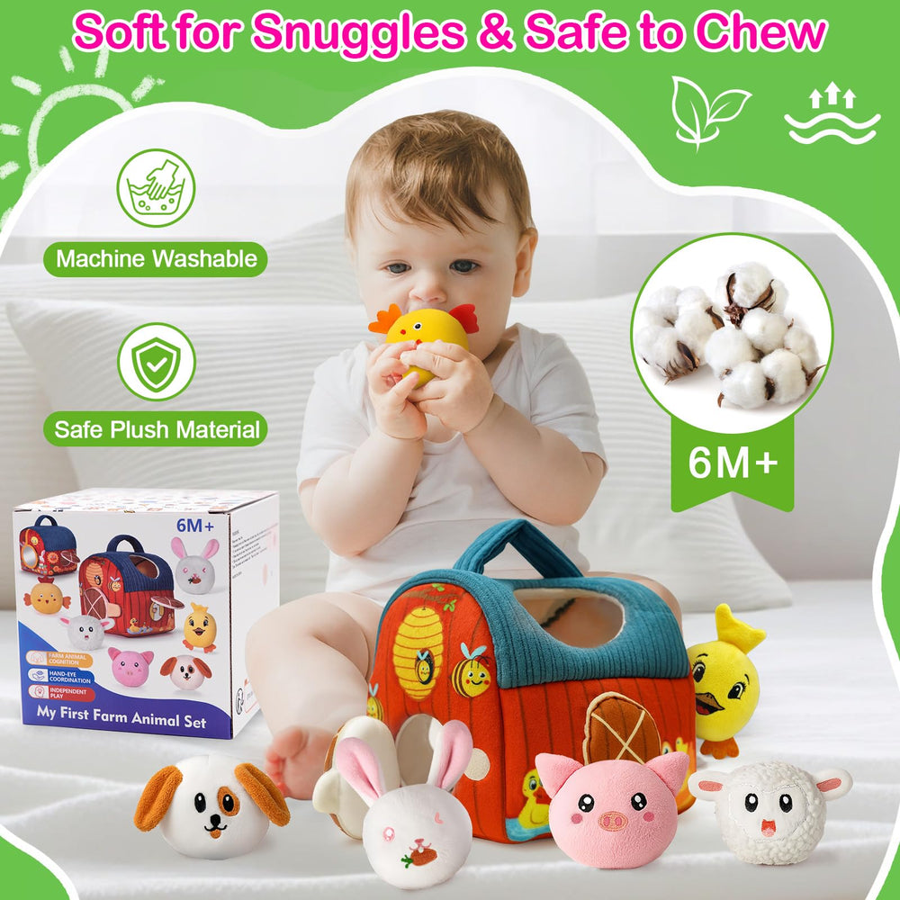 Dr.BeTree Barn mirror panel aids focus and self-recognition during play