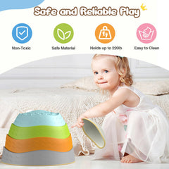 DREAM BUILDING stepping stones easy to clean after outdoor adventures with quick wipe.